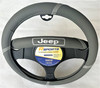 STEERING COVER JEEP GREY STITCH SILVER