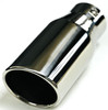 MUFFLER TIP STAINLESS STEEL POLISH FRONT HOLE 3.75 AND BACK HOLE 2.75 INCH