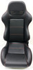 SPORT SEAT IMITATION LEATER ADJUSTABLE BLACK WITH RED STITCH 2PC LEFT/RIGHT