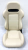 SPORT SEAT FABRIC ADJUSTABLE BLACK WITH BLACK STITCH 2PC LEFT/RIGHT..