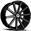 PINNACLE WHEEL ROYALTY 20X8.5 5X114.3 CB 74.1 GLOSS BLACK MILLED