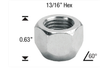 WHEEL LUG NUTS HEX 21 (13/16) 12X1.5 1/20 CHROME
