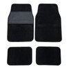 UNIVERSAL CAR MATS BLACK WITH PAD PROTECTOR 1/10