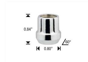 LUG NUT 12X1.50 SPLINE ACCORD OE