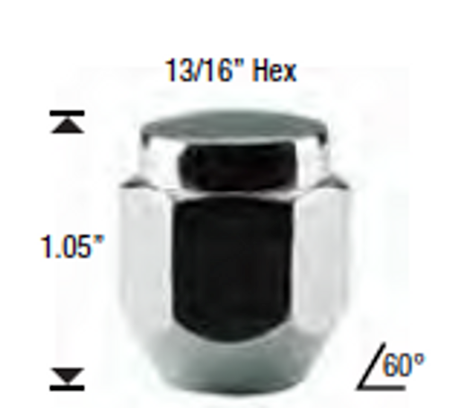 LUG NUT/S 12X1.25 ACORN