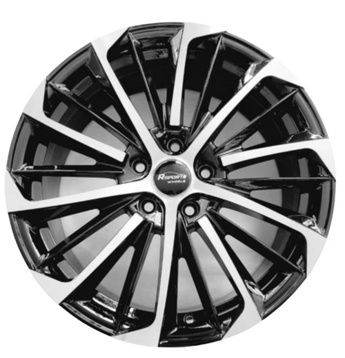 WHEEL 204 LEX TYPE BLACK/POLISH 18X8.5 5X100