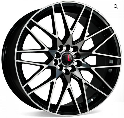 WHEELS TRACKLITE LIMITER MACHINED FACE/ GLOSS BLACK 18X8.5, 5X100/114.3, ET42, CB 73.1
