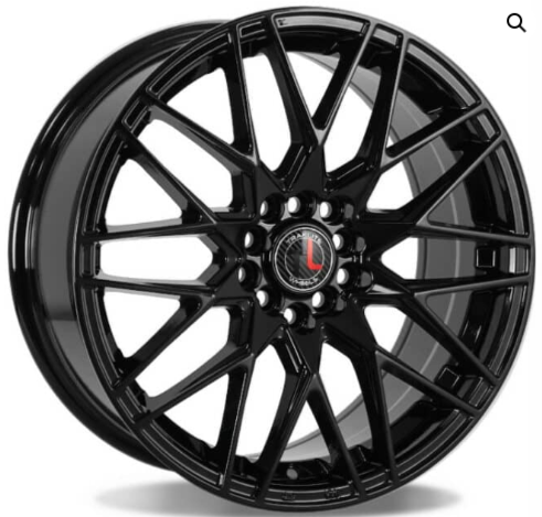 WHEELS TRACKLITE 18X8.5, 5X100/114.3, ET42, CB 73.1 MACHINE FACE/ GLOSS BLACK