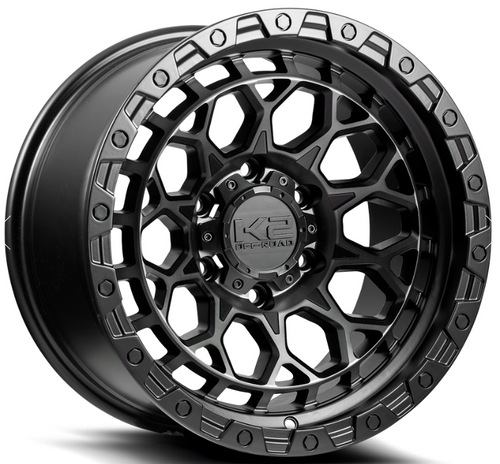 PINNACLE PUNISHER 17X9 5X127CB 78.1 SEMI MATT BLACK MACHW/GREY T