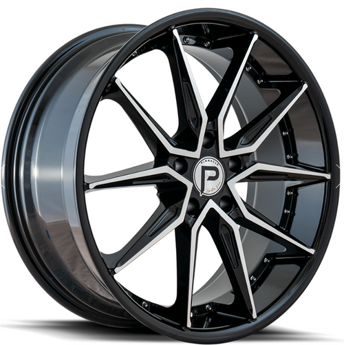 PINNACLE ENZO 20X8.5 5X114.3 CB 73.1 GLOSS BLACK MACHINE