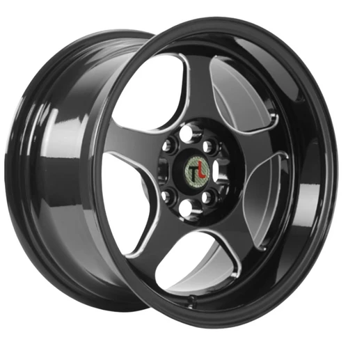 WHEEL TRACK LITE BURN 15X8 4X100 ET20 CB 73.1 GLOSS BLACK/ MILLED SPOKE