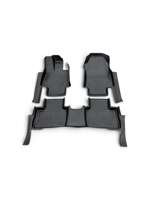 CUSTOM MADE FLOOR MATS 5D TPE RAV 4 2019-2025 4DR FUEL 4PC BLACK