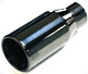 MUFFLER TIP CHROMIUM BLACK FRONT HOLE 3.5 AND BACK HOLE 2.5