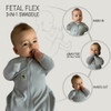 FX (Fetal Flex) Swaddle / Light Weight Bamboo (Super Stretch) / White