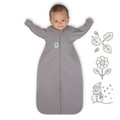 2-IN-1 Swaddle Transition Sleep Bag / Warm Weight 1.5 Tog / Grey
