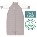 Sleeping Bag / 2.5 Tog Long Sleeve / Dolphin Grey (Organic Cotton Quilted, Bamboo Lining)