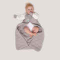 Sleeping Bag / 3.5 Tog Long Sleeve / Dolphin Grey (Organic Cotton Quilted, Bamboo Lining)