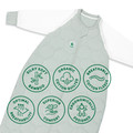 Sleeping Bag / 3.5 Tog Long Sleeve / Jade Mist (Organic Cotton Quilted, Bamboo Lining)