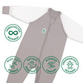 Sleepsuit / 0.2 Tog Long Sleeve / Dolphin Grey (Bamboo)