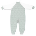Sleepsuit / 3.5 Tog Long Sleeve / Jade Mist (Organic Cotton Quilted, Bamboo Lining)