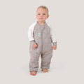 Sleepsuit / 3.5 Tog Long Sleeve / Jade Mist (Organic Cotton Quilted, Bamboo Lining)