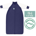 Sleeping Bag / 1.5 Tog Long Sleeve / Navy (Cotton Fleece)