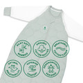 Sleeping Bag / 3.5 Tog Long Sleeve / Mint (Organic Cotton Quilted, Bamboo Lining)