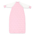 Sleeping Bag / 3.5 Tog Long Sleeve / Pink (Organic Cotton Quilted, Bamboo Lining)