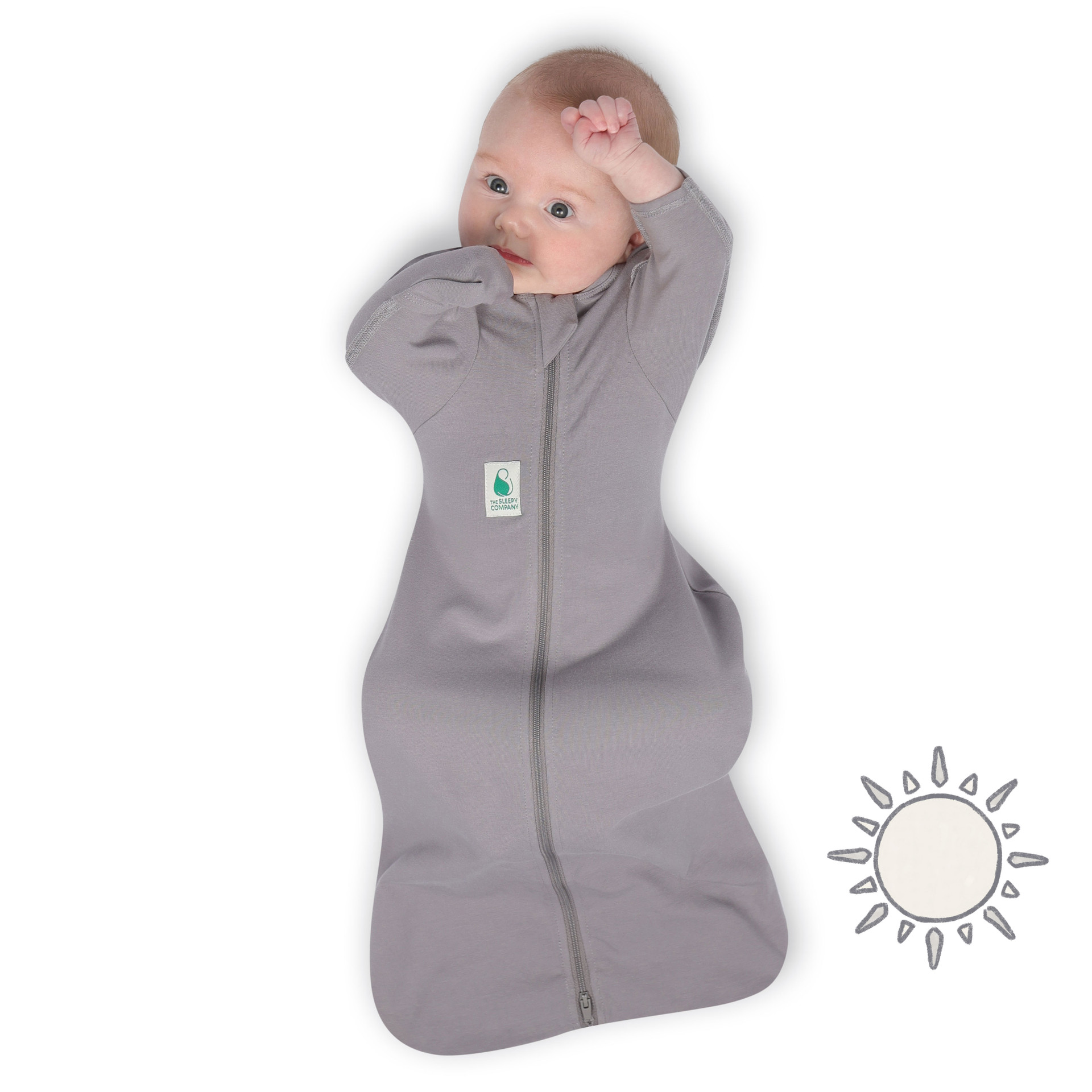 クラフト・布製品 SWADDLE FX (Fetal Flex) Swaddle / Light Weight Bamboo / Grey