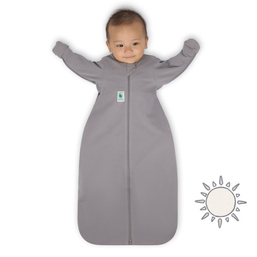 2-IN-1 Swaddle Transition Sleep Bag / Light Weight Bamboo / Grey