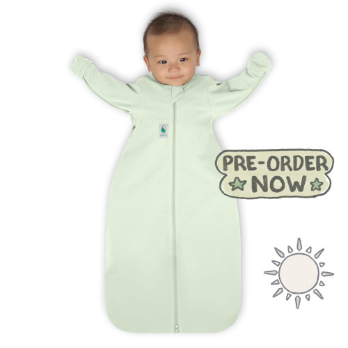 2-IN-1 Swaddle Transition Sleep Bag / Light Weight Bamboo / Mint