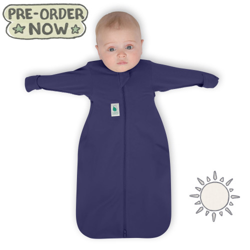 2-IN-1 Swaddle Transition Sleep Bag / Light Weight Bamboo / Navy 2-IN-1 Swaddle Transition Sleep Bag / Light Weight Bamboo / Navy