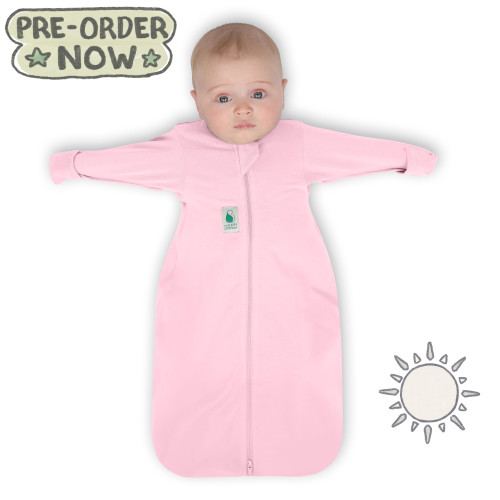 2-IN-1 Swaddle Transition Sleep Bag / Light Weight Bamboo / Pink