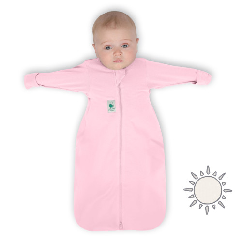 2-IN-1 Swaddle Transition Sleep Bag / Light Weight Bamboo / Pink