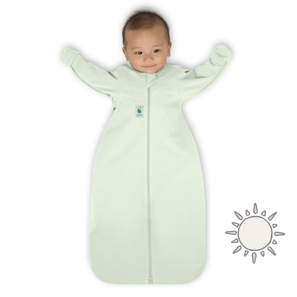 2-IN-1 Swaddle Transition Sleep Bag / Light Weight Bamboo / Mint