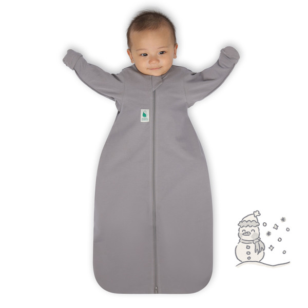 2-IN-1 Swaddle Transition Sleep Bag / Warm Weight 2.5 Tog / Grey