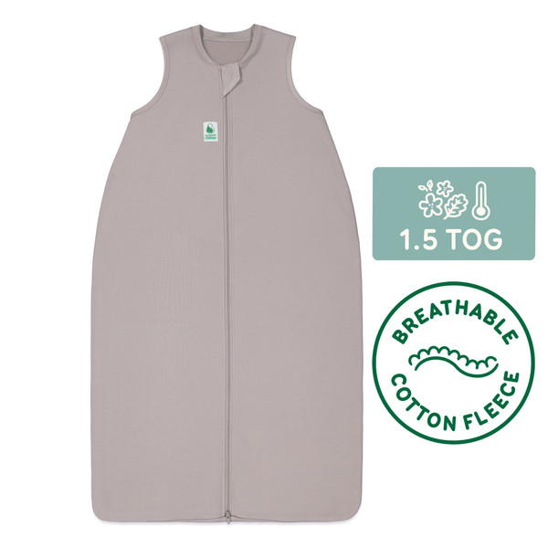 Sleeping Bag / 1.5 Tog Sleeveless / Dolphin Grey (Cotton Fleece)