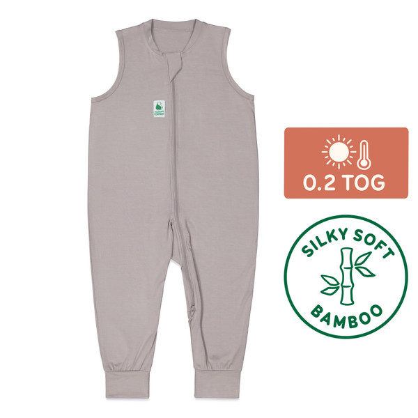 Sleepsuit / 0.2 Tog Sleeveless / Dolphin Grey (Bamboo)
