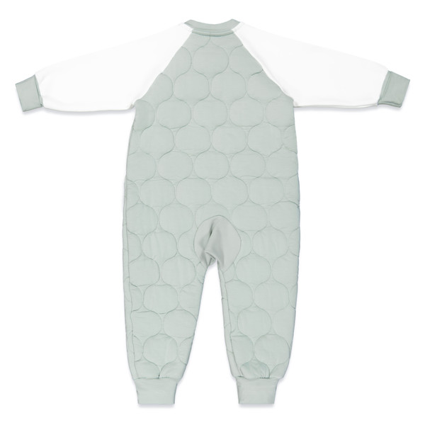 Sleepsuit / 2.5 Tog Long Sleeve / Jade Mist (Organic Cotton Quilted, Bamboo Lining)