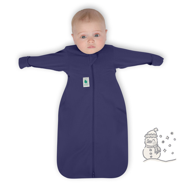 2-IN-1 Swaddle Transition Sleep Bag / Warm Weight 2.5 Tog / Navy