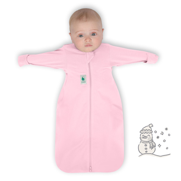 2-IN-1 Swaddle Transition Sleep Bag / Warm Weight 2.5 Tog / Pink