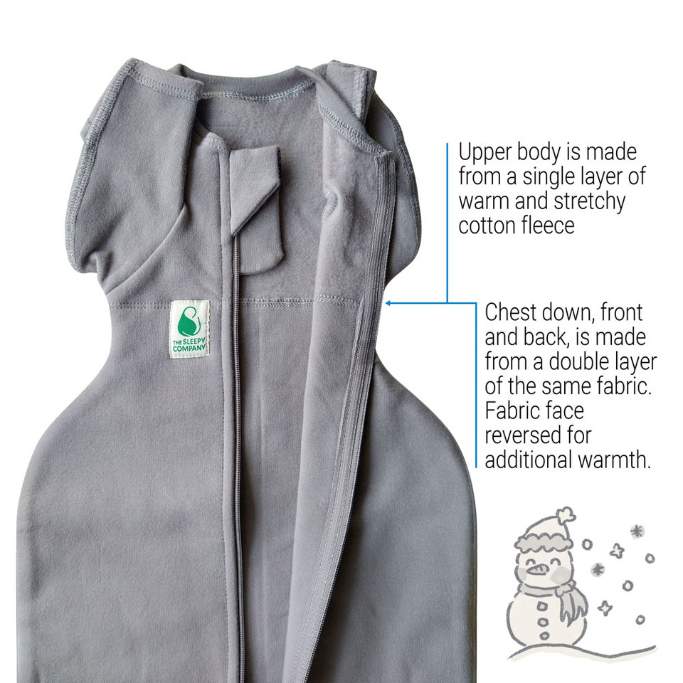 FX (Fetal Flex) Swaddle / Warm Weight 2.5 Tog / Grey