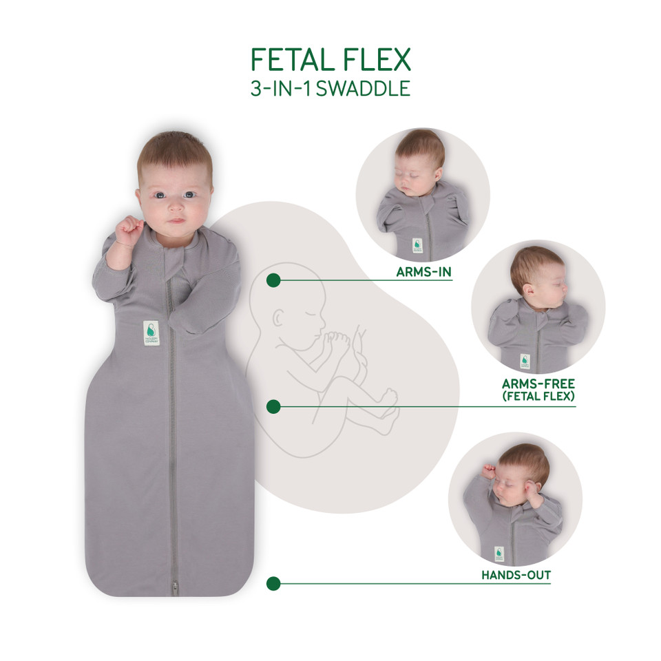 FX (Fetal Flex) Swaddle / Warm Weight 2.5 Tog / Grey