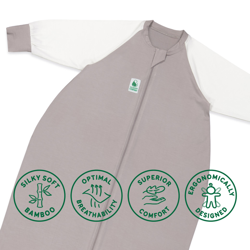 Sleeping Bag / 0.2 Tog Long Sleeve / Dolphin Grey (Bamboo)