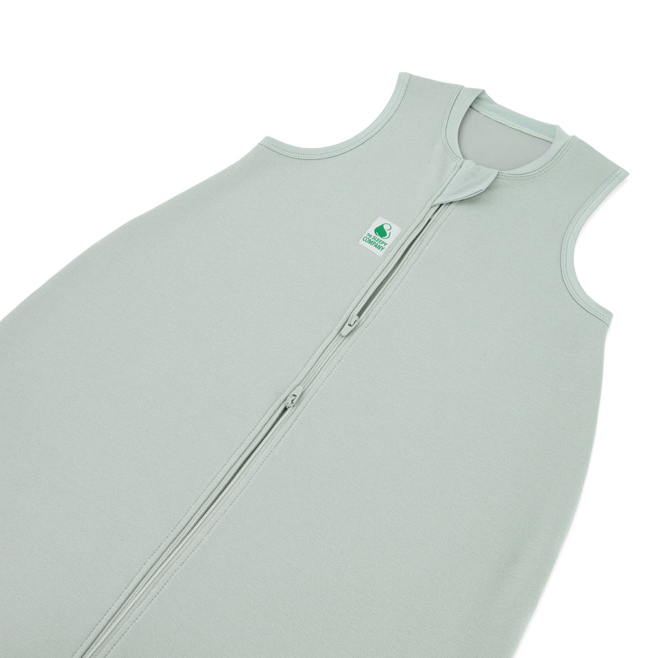 Sleeping Bag / 1.5 Tog Sleeveless / Jade Mist (Cotton Fleece)