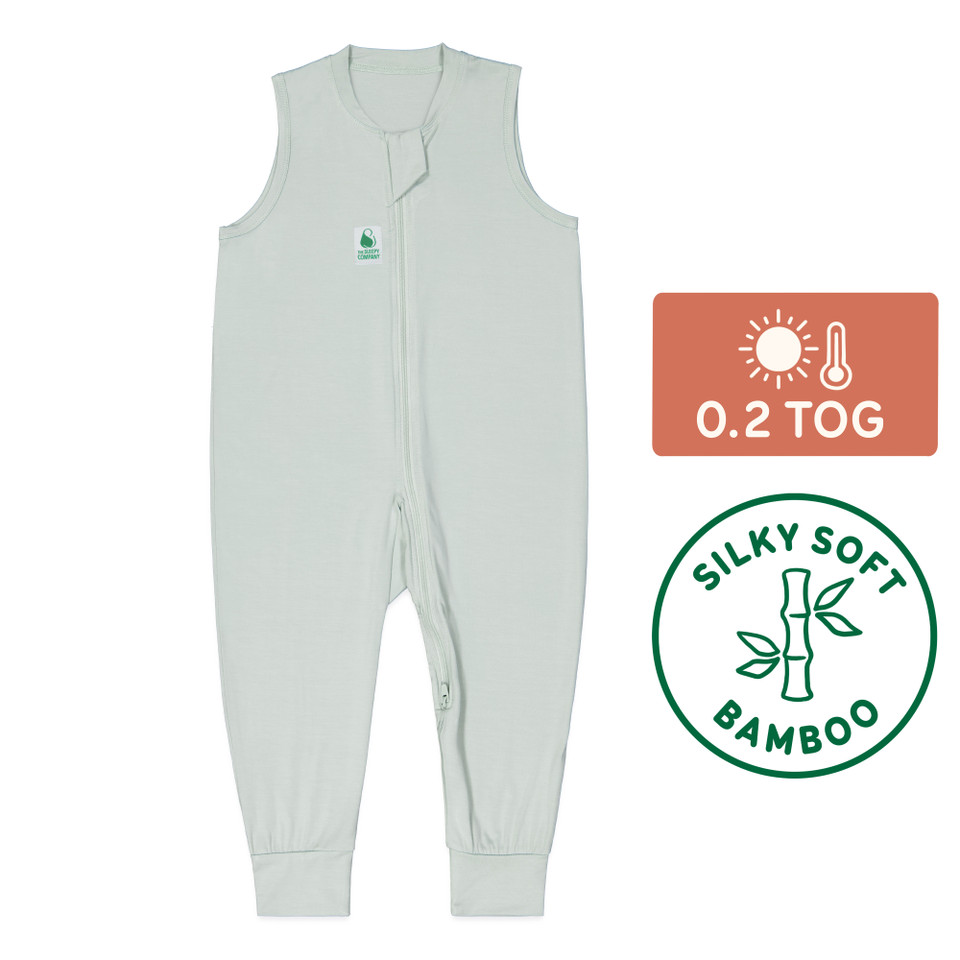 Sleepsuit / 0.2 Tog Sleeveless / Jade Mist (Bamboo)