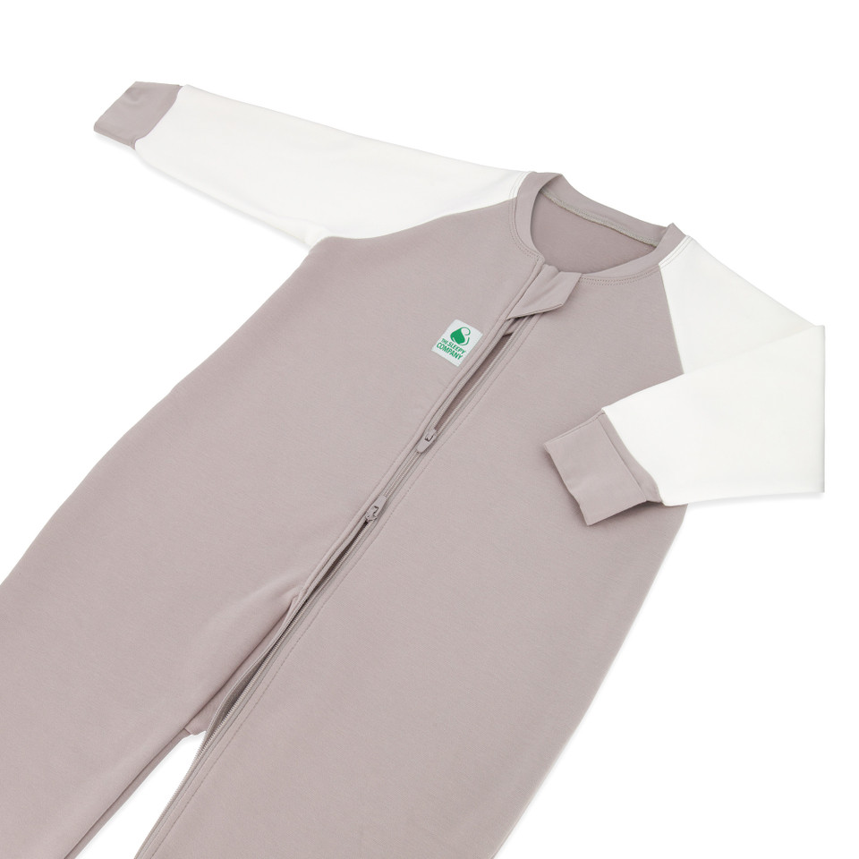 Sleepsuit / 1.5 Tog Long Sleeve / Dolphin Grey (Cotton Fleece)