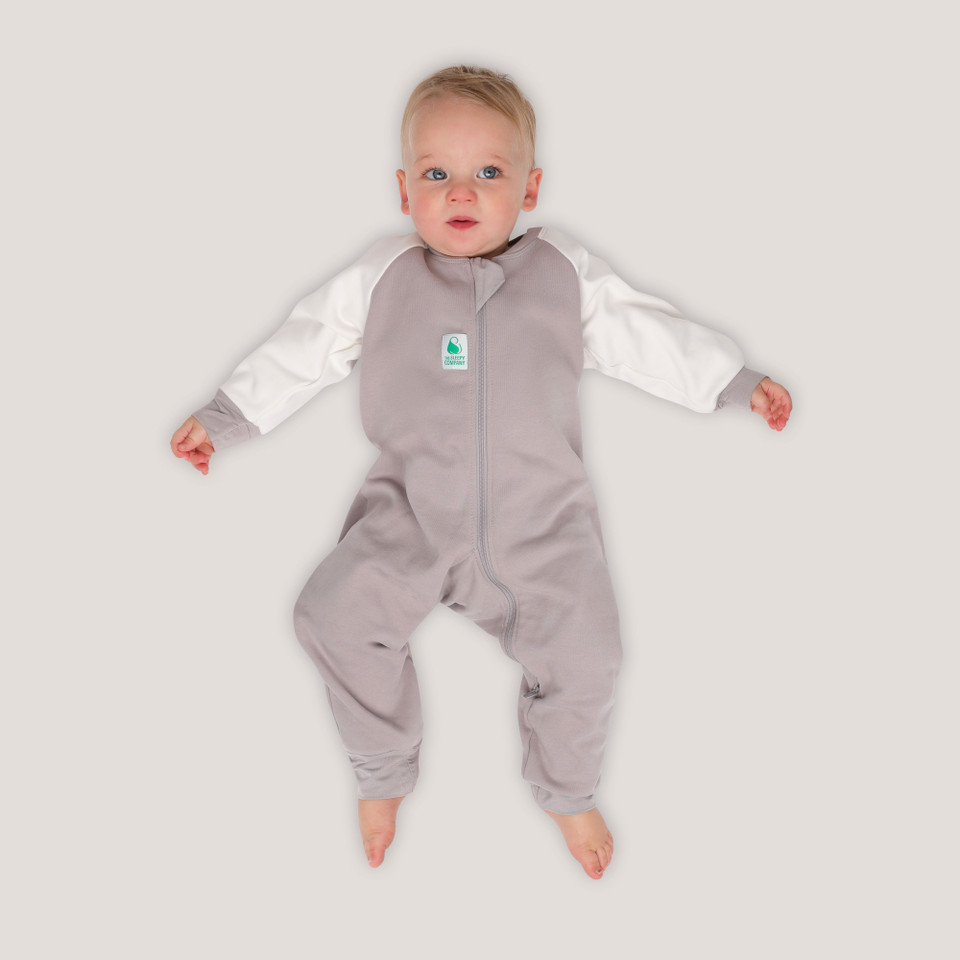 Sleepsuit / 1.5 Tog Long Sleeve / Dolphin Grey (Cotton Fleece)