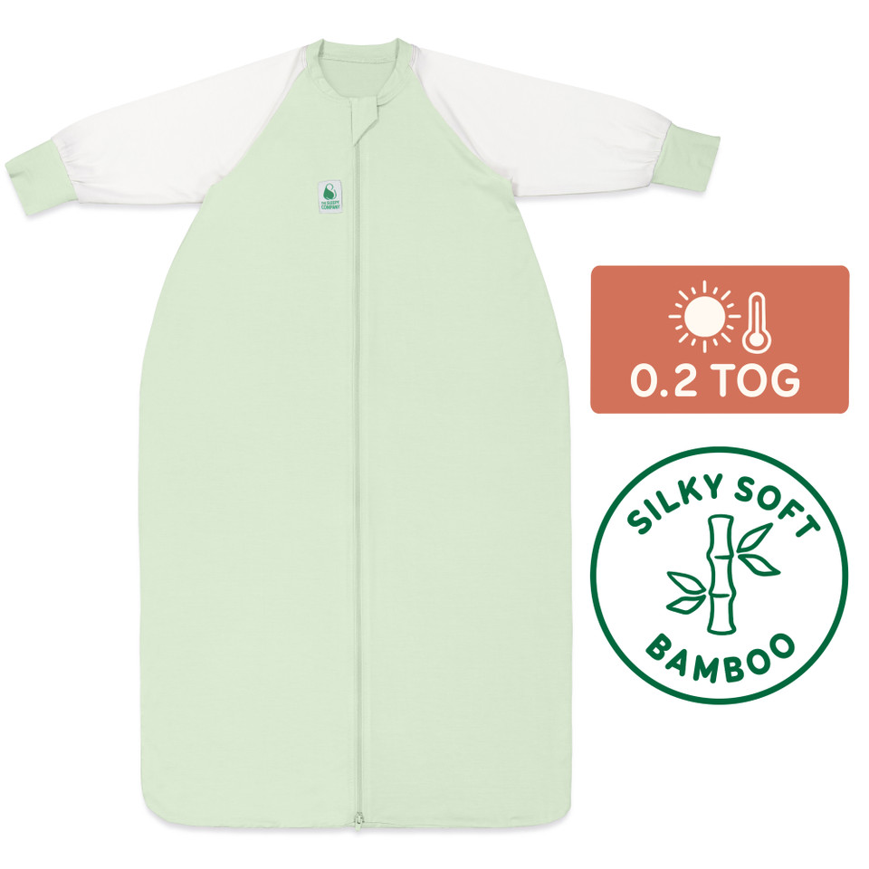Sleeping Bag / 0.2 Tog Long Sleeve / Mint (Bamboo)