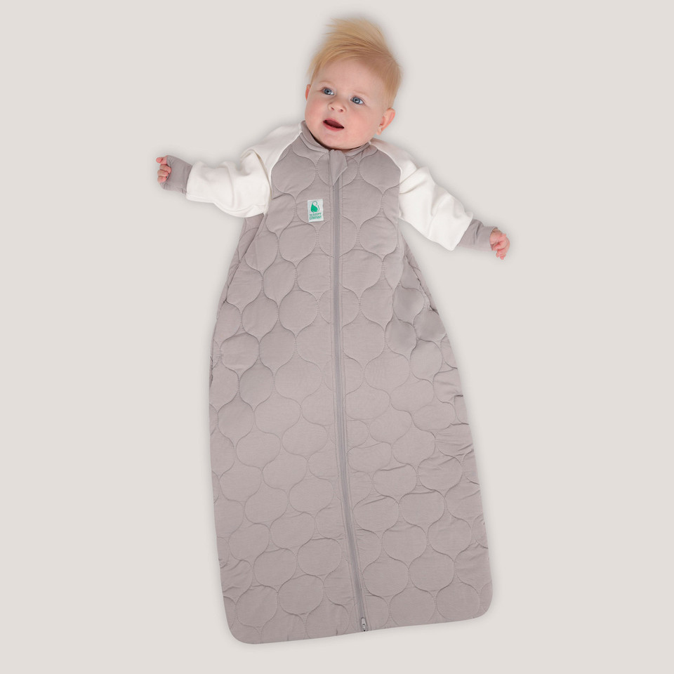 Sleeping Bag / 2.5 Tog Long Sleeve / Navy (Organic Cotton Quilted, Bamboo Lining)